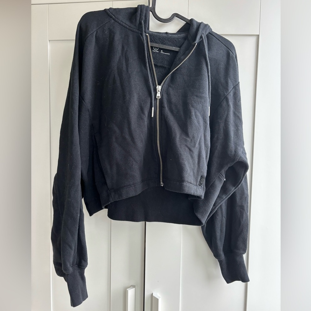 Gilly Hicks Cropped Zip-Up Hoodie